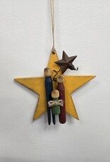 Handmade Star Nativity Ornament