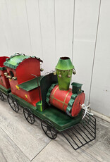 2-Piece Metal Train Christmas Decor - 36"