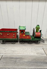 2-Piece Metal Train Christmas Decor - 36"