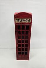 Red Telephone Booth Bottle Holder/Decorative Box