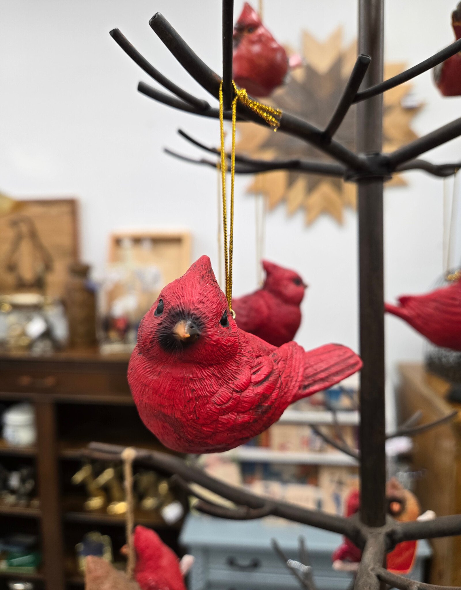 Resin Cardinal Ornament