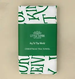 Joy to the World Christmas Hymn Tea Towel