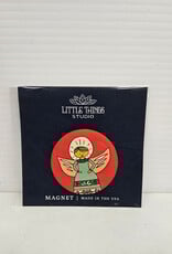 Caroling Angel Christmas Magnet