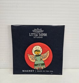 Caroling Angel Christmas Magnet