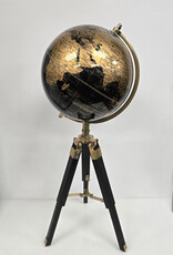Decorative World Globe on Tripod Stand - 23"