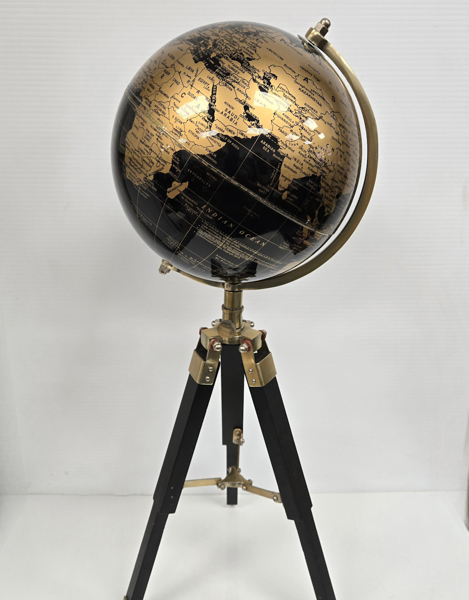 Decorative World Globe on Tripod Stand - 23"