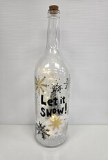 Let It Snow Musical Light Up LED Snow Blower Bottle - 18"