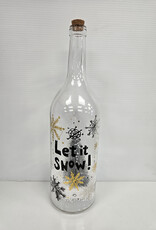 Let It Snow Musical Light Up LED Snow Blower Bottle - 18"