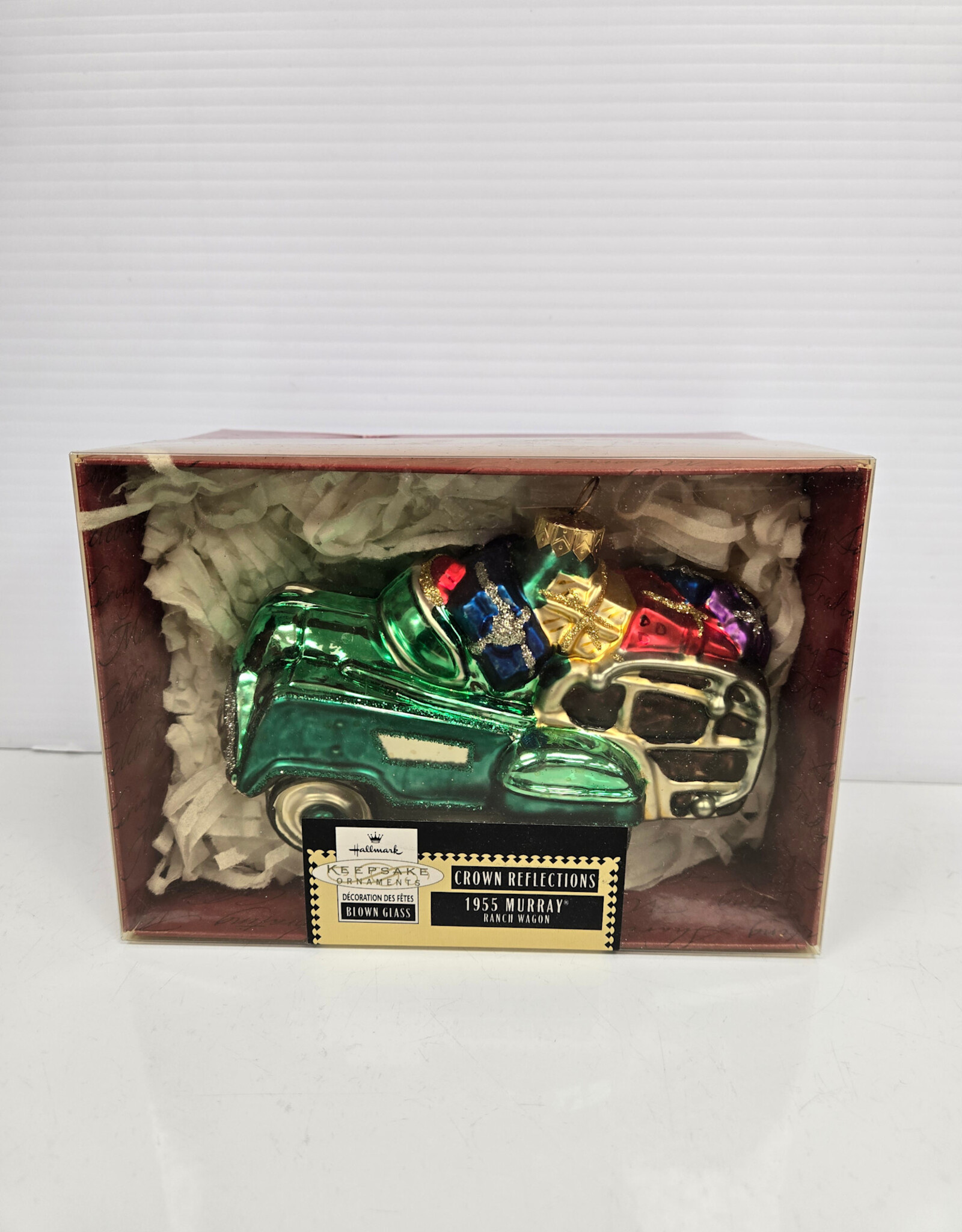 Hallmark '55 Murray Ranch Wagon Glass Blown Ornament 1999