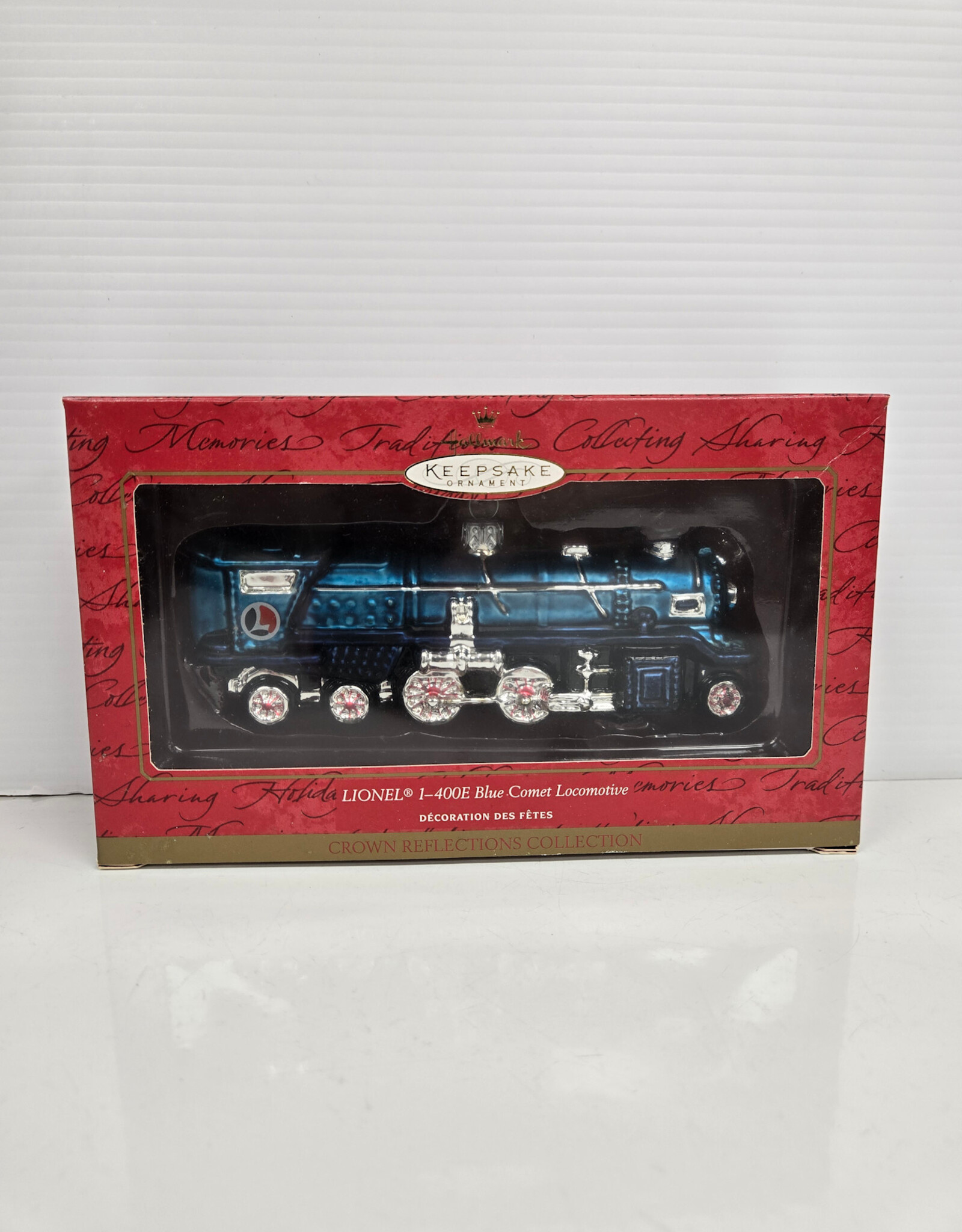 Hallmark Keepsake Lionel 1-400E Blue Comet Locomotive Blown Glass