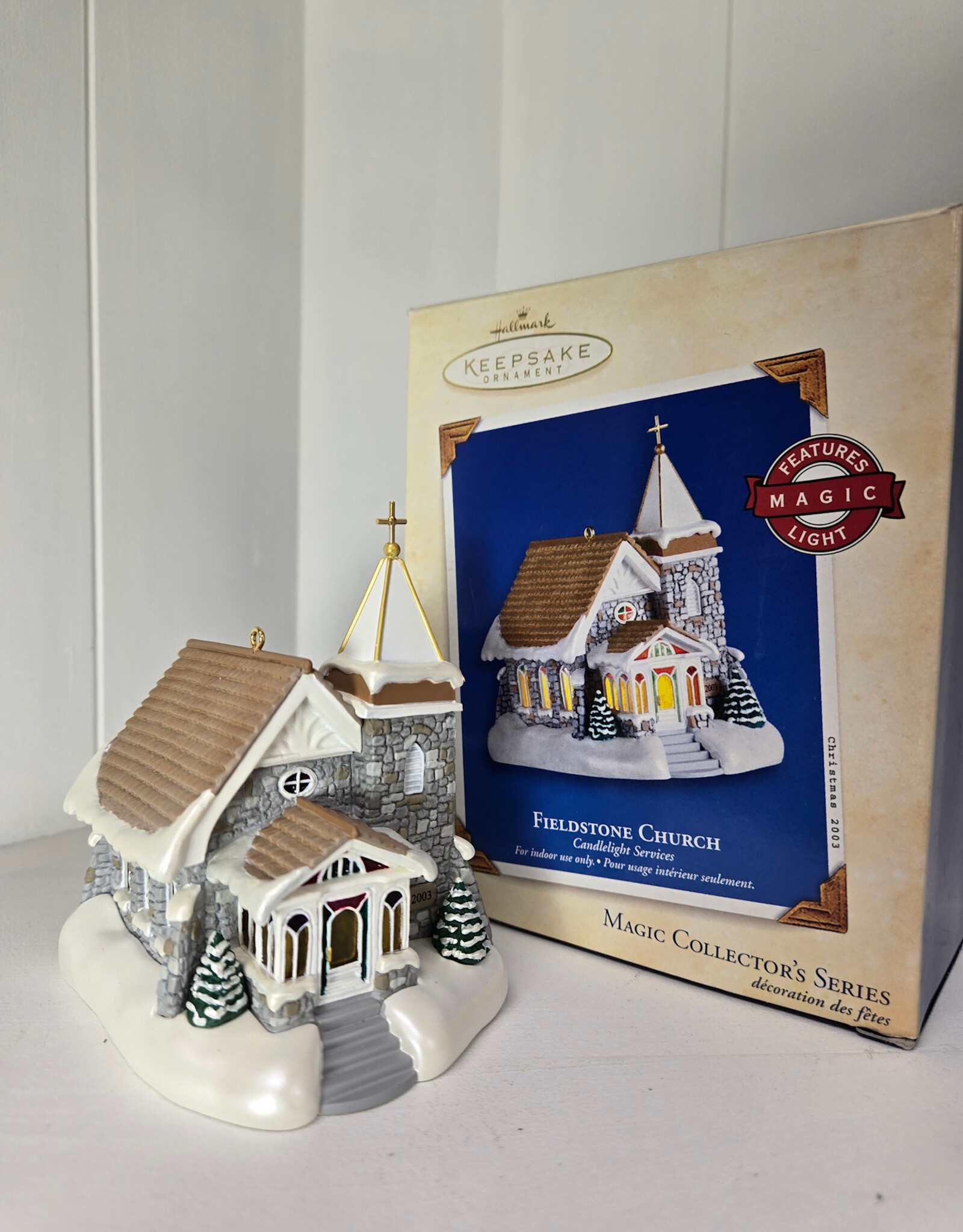 Hallmark Keepsake Fieldstone Church Ornament - 2003