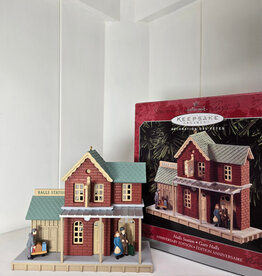 Hallmark Keepsake Halls Station Ornament - Anniversary Edition 1998