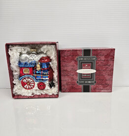 Hallmark Keepsake Festive Locomotive Blown Glass - 1998