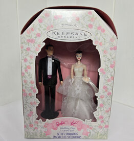 Hallmark Keepsake Barbie & Ken Wedding Day Ornaments - 1997