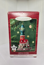 Hallmark Keepsake Lighthouse Greetings Ornament  - 2001