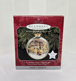 Hallmark Keepsake St. Nicholas Circle, Thomas Kinkade Ornament - light