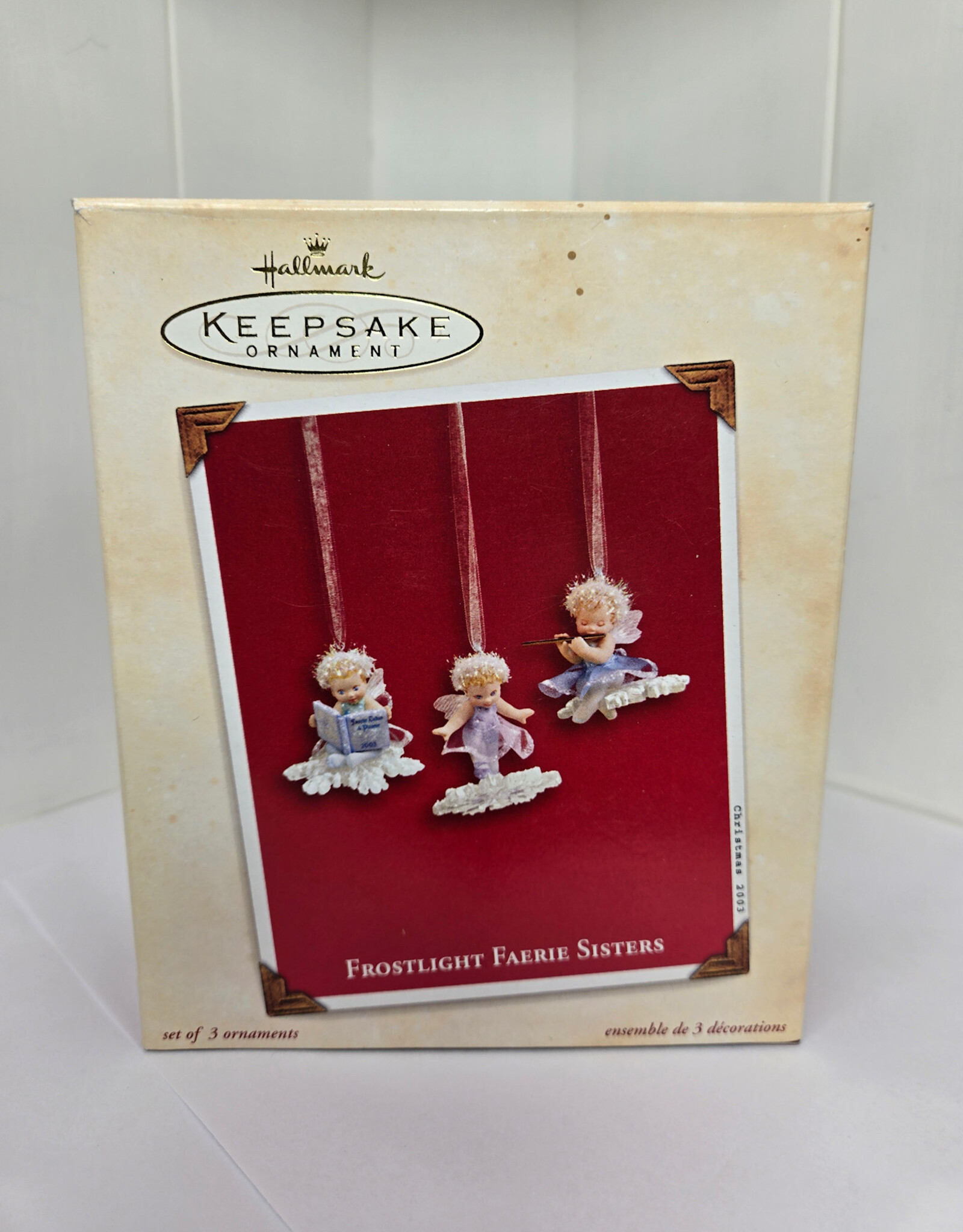Hallmark Keepsake Frostlight Faeries Sisters Ornaments - 2003