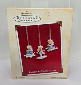 Hallmark Keepsake Frostlight Faeries Sisters Ornaments - 2003