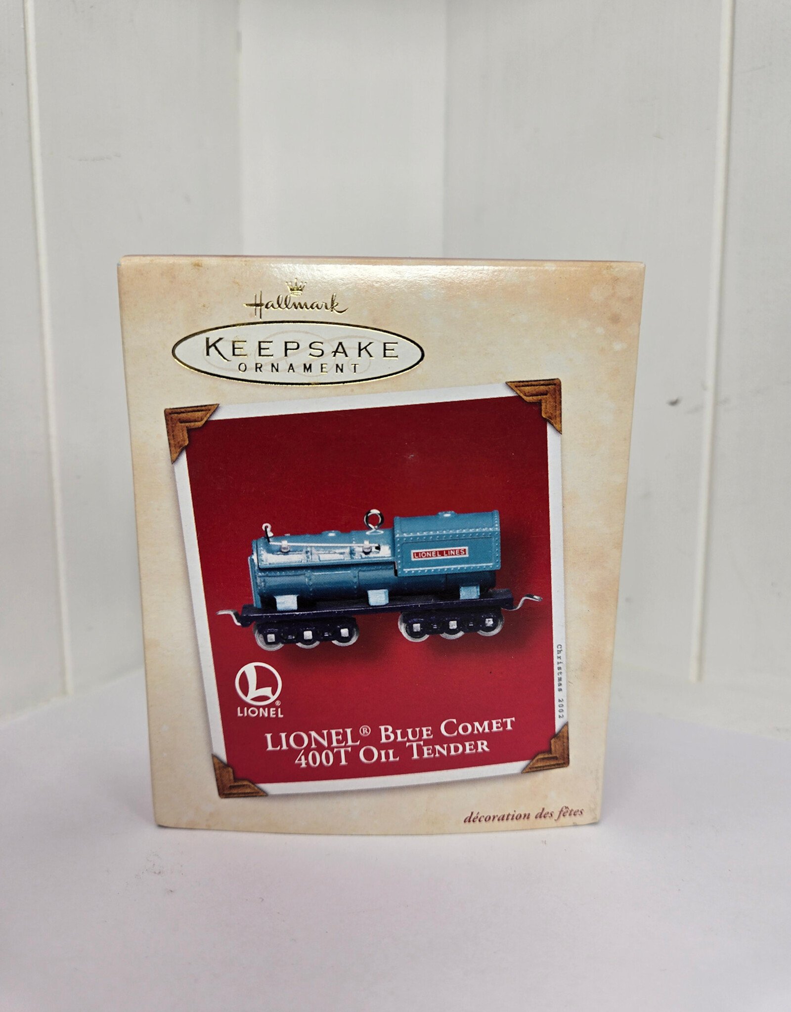 Hallmark Keepsake Lionel Blue Comet 400T Oil Tender Ornament - 2002