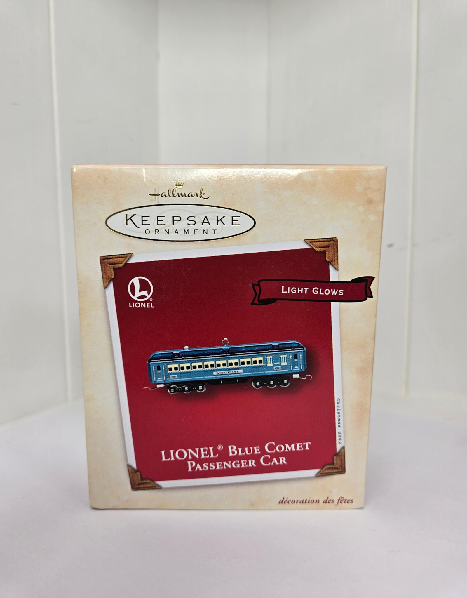 Hallmark Keepsake Lionel Blue Comet Passenger Car Ornament - 2002