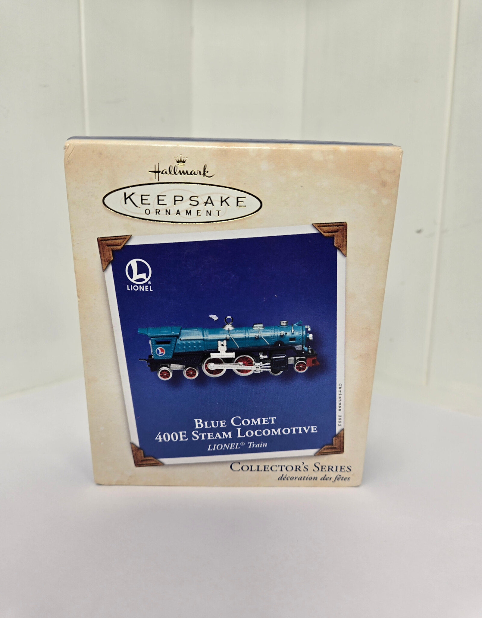 Hallmark Keepsake Blue Comet 400E Steam Locomotive Ornament - 2002
