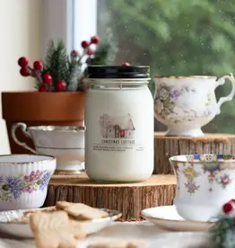 Serendipity Soy Candles 16oz Jar Candle - Christmas Cottage