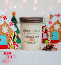 Serendipity Soy Candles 8oz Jar Candle - Gingerbread House
