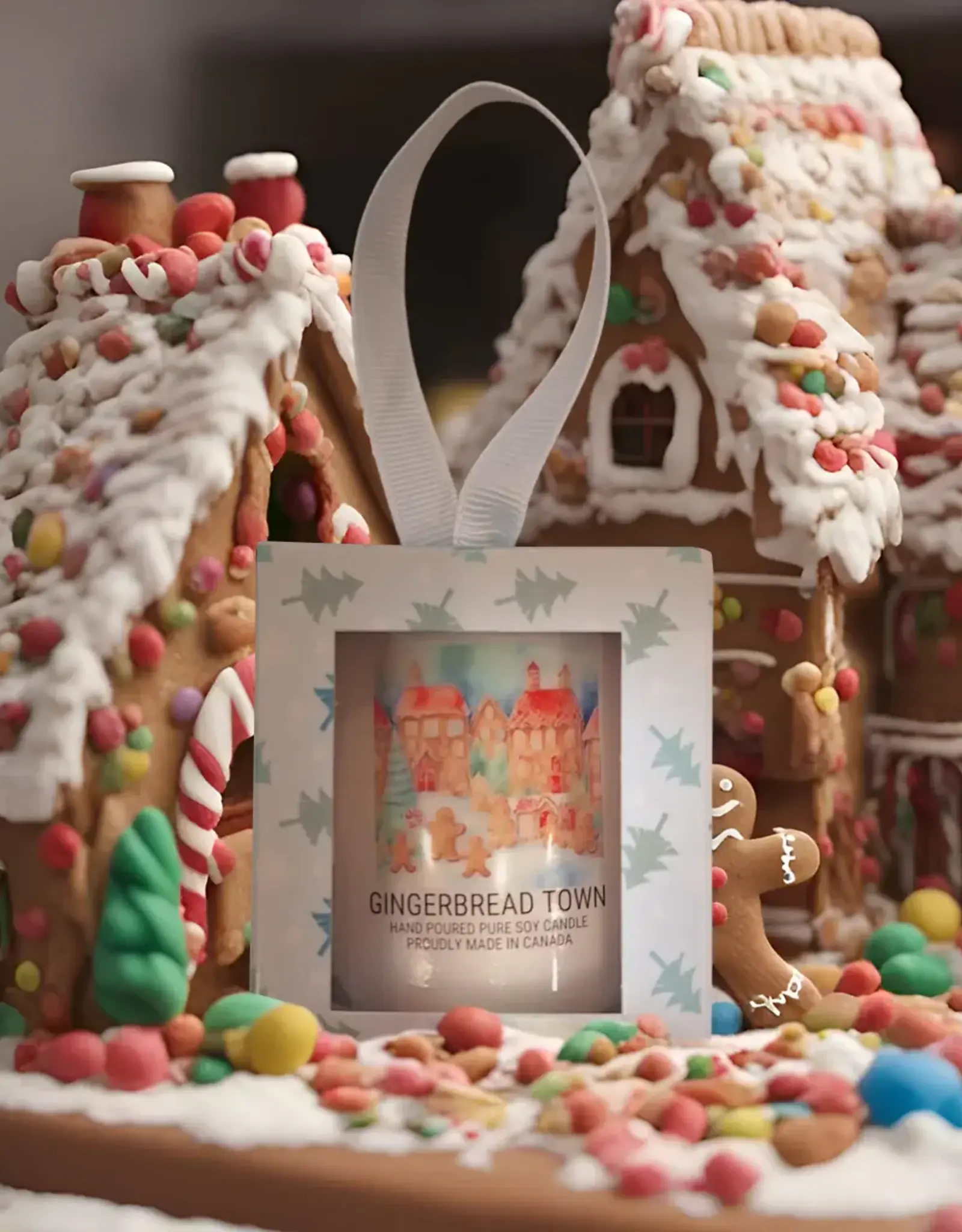 Serendipity Soy Candles Gingerbread Town Ornament