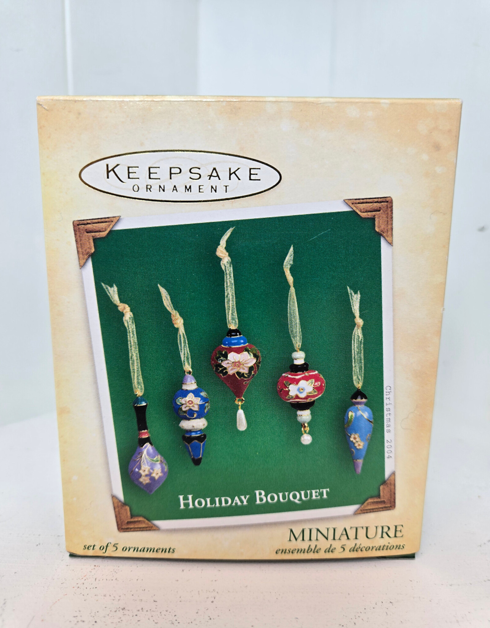 Hallmark Keepsake Holiday Bouquet Set of 5 Ornaments - 2004