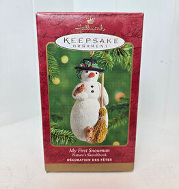 Hallmark Keepsake My First Snowman Ornament - 2001
