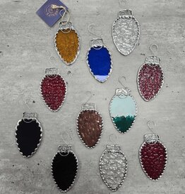 Stained Glass Light Bulb Ornament