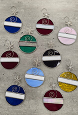 Stained Glass Christmas Ball Ornament