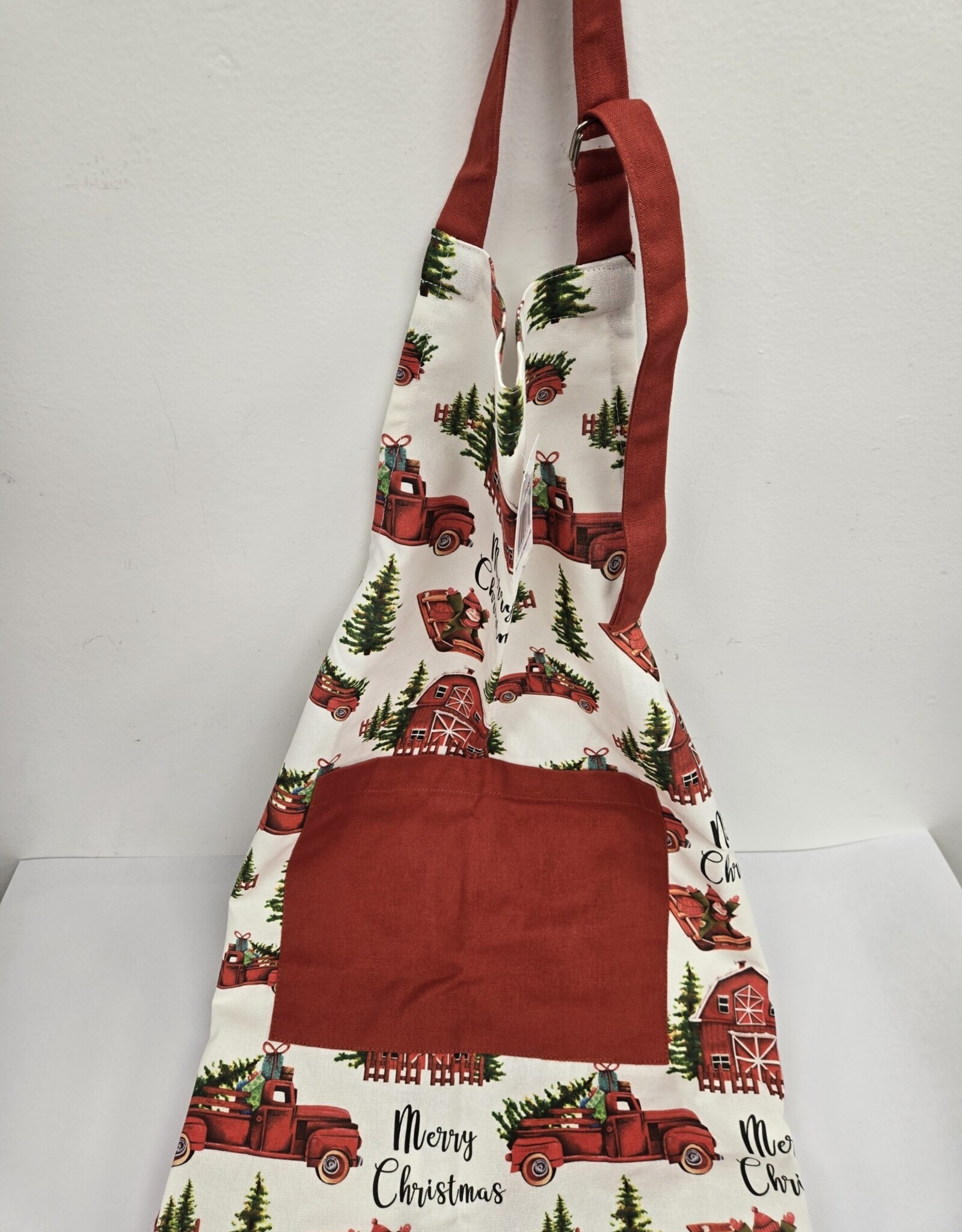 Red Truck Christmas Apron