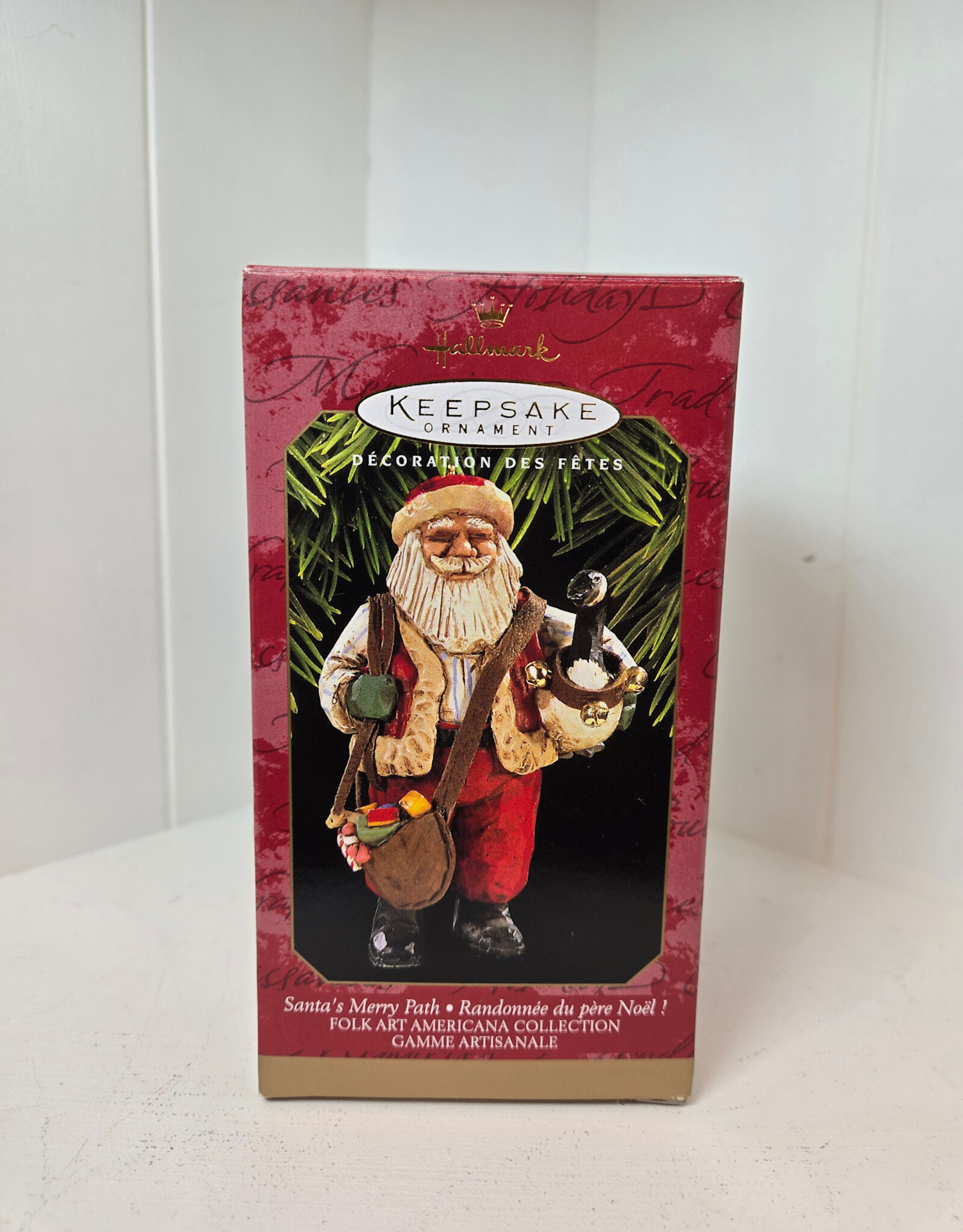 Hallmark Keepsake Santa's Merry Path Ornament - 1997