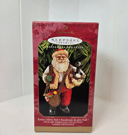 Hallmark Keepsake Santa's Merry Path Ornament - 1997