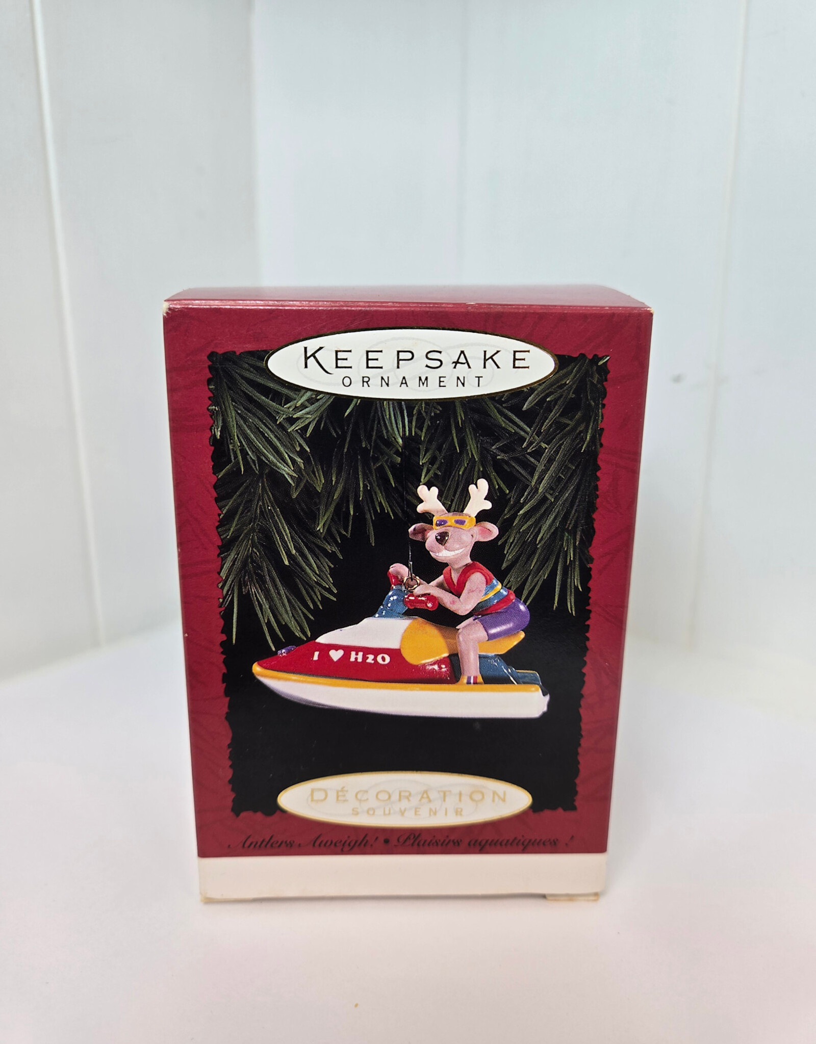 Hallmark Keepsake Antlers Aweigh Ornament - 1996