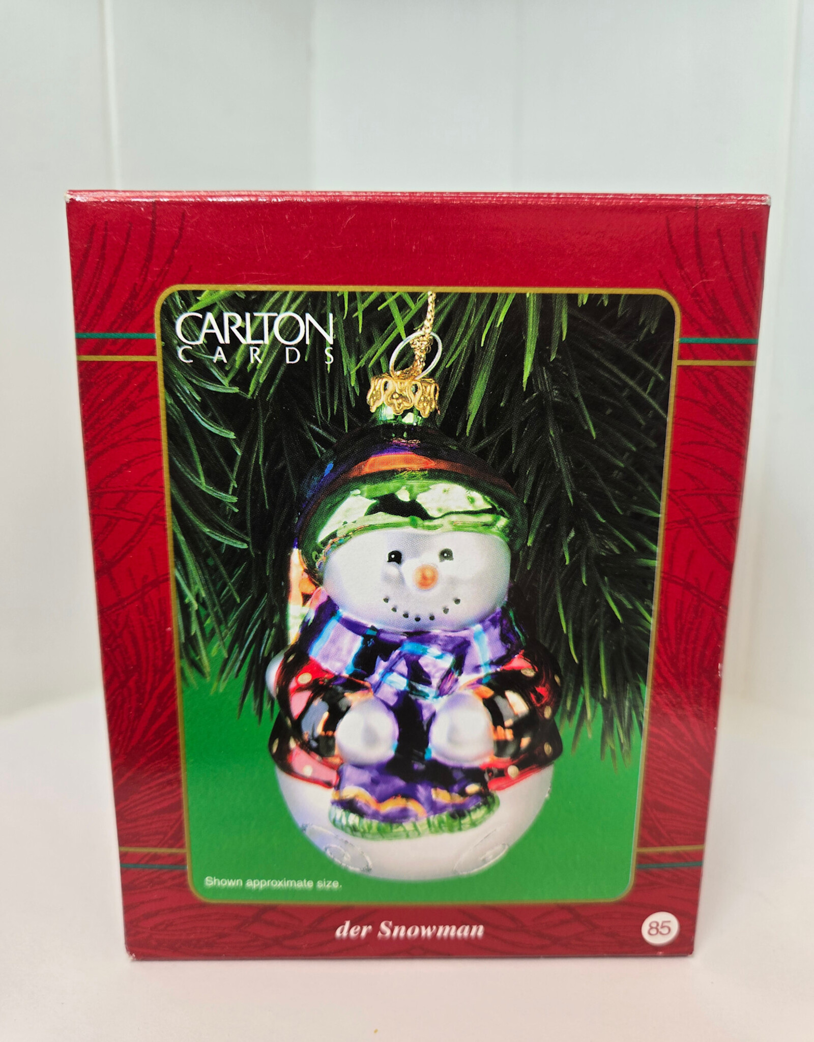 Carlton Cards Heirloom der Snowman Ornament