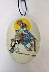 Hallmark Keepsake Norman Rockwell Little Spooners Ornament 1996