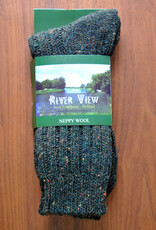 Men's Neppy Wool Socks - Green
