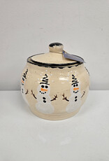 Clayworks & Candles Snowman Snack Jar - S179