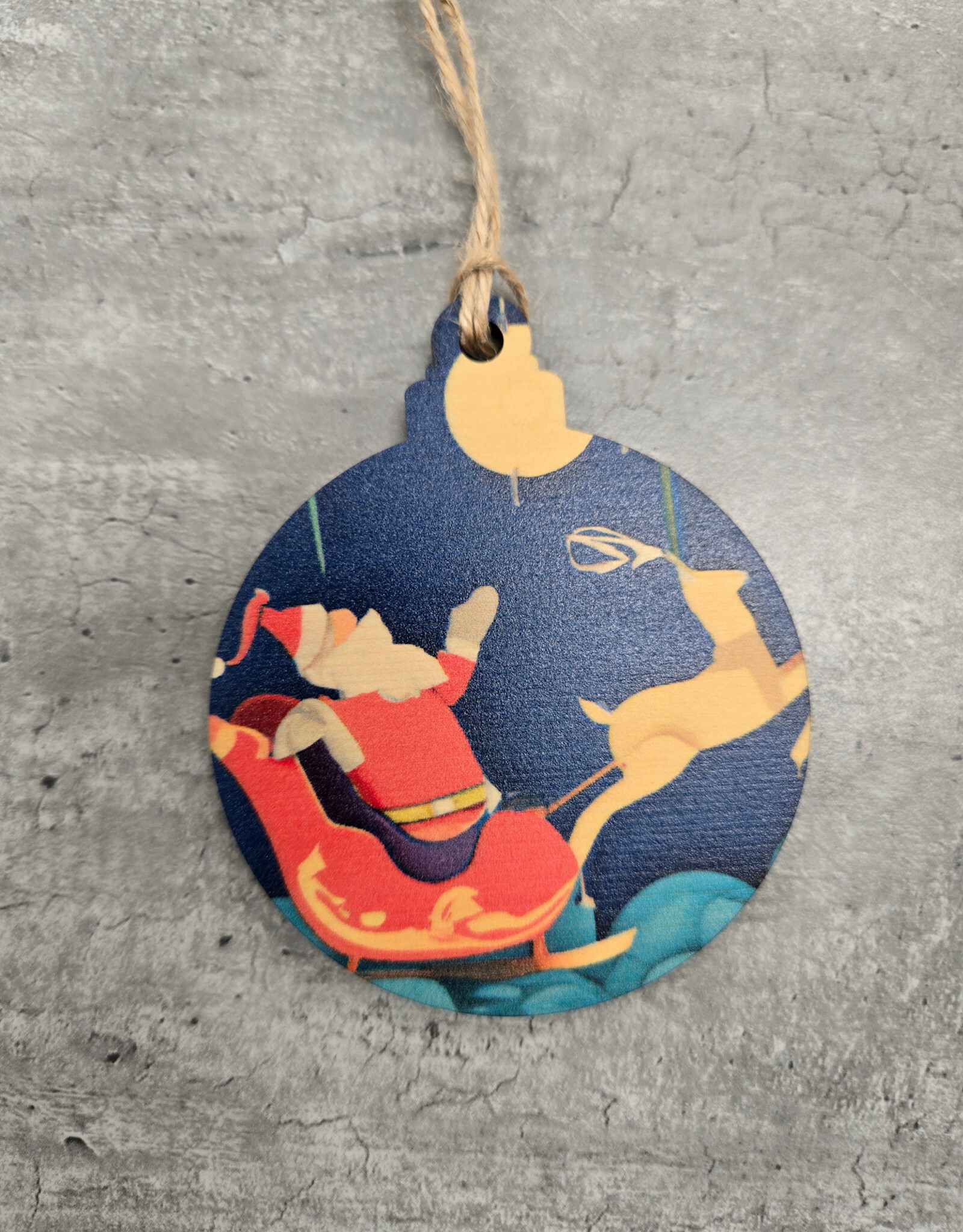 Wood Ornament OR-22 Santa