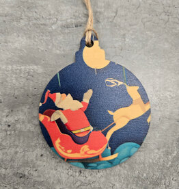 Wood Ornament OR-22 Santa