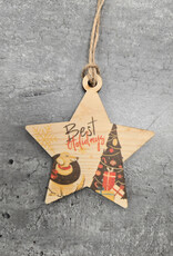 Wood Ornament OR-9 Best Holidays