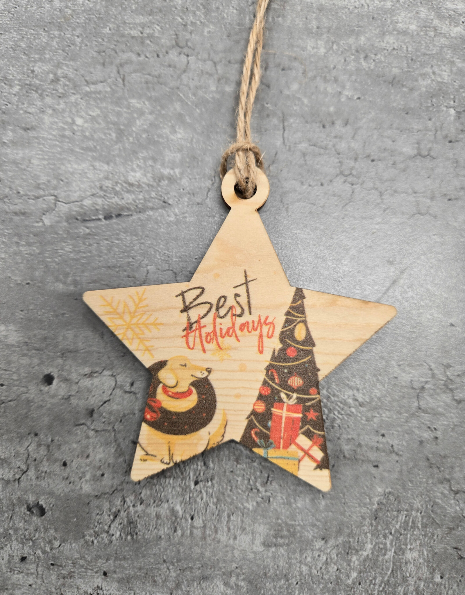 Wood Ornament OR-9 Best Holidays