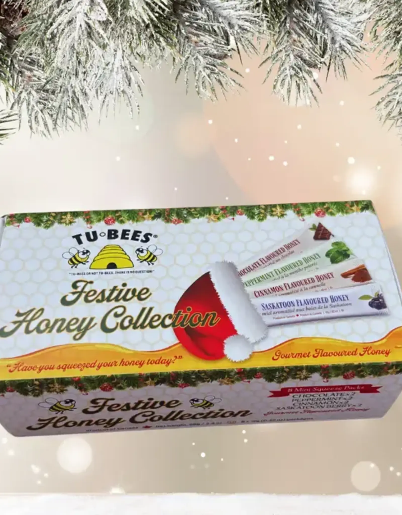 Mini Squeeze Honey 8 Pack - A Festive Collection