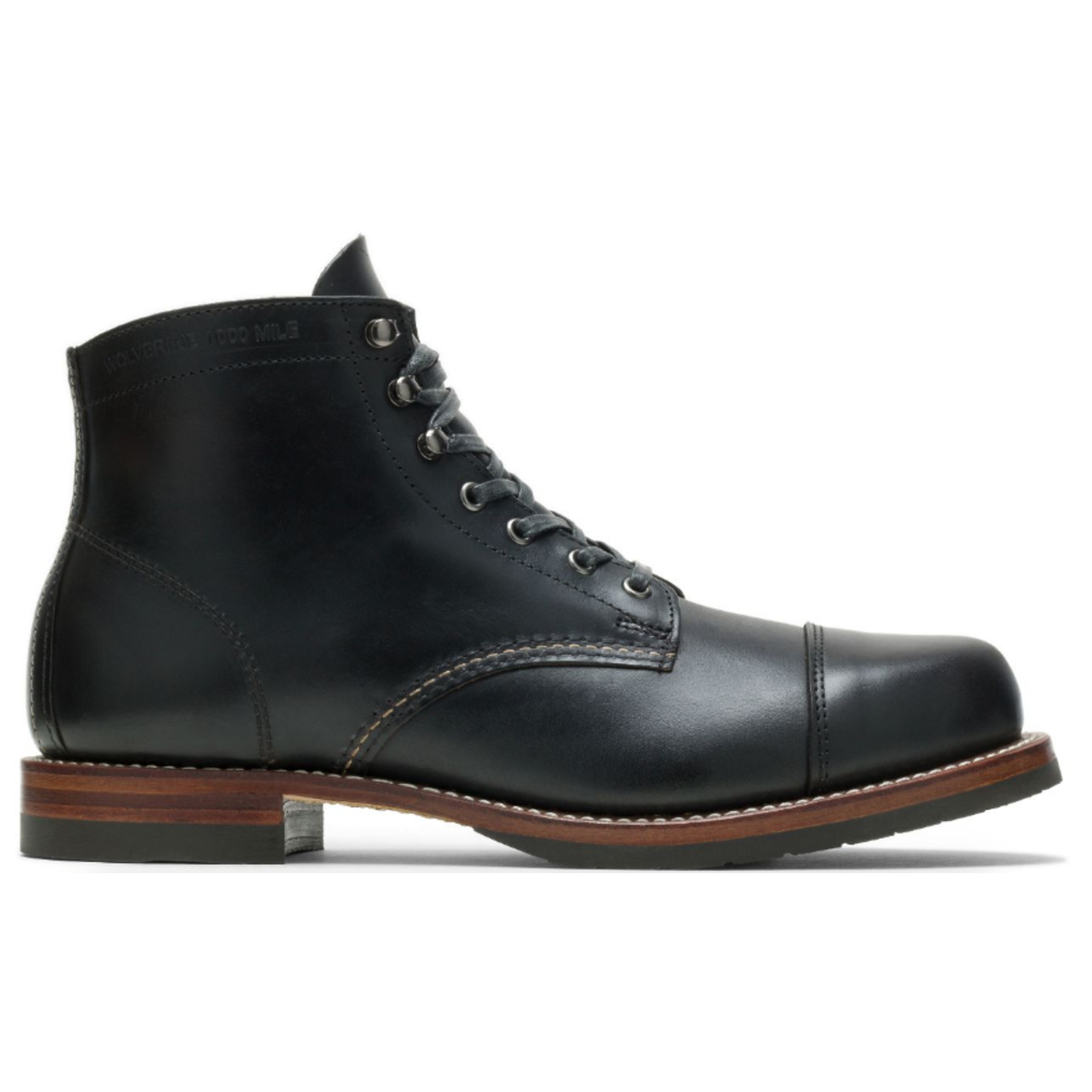 Men's Wolverine 1000 Mile Cap-Toe Boot Black W990076