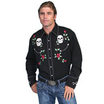 Men's Scully Roses & Skulls P-771