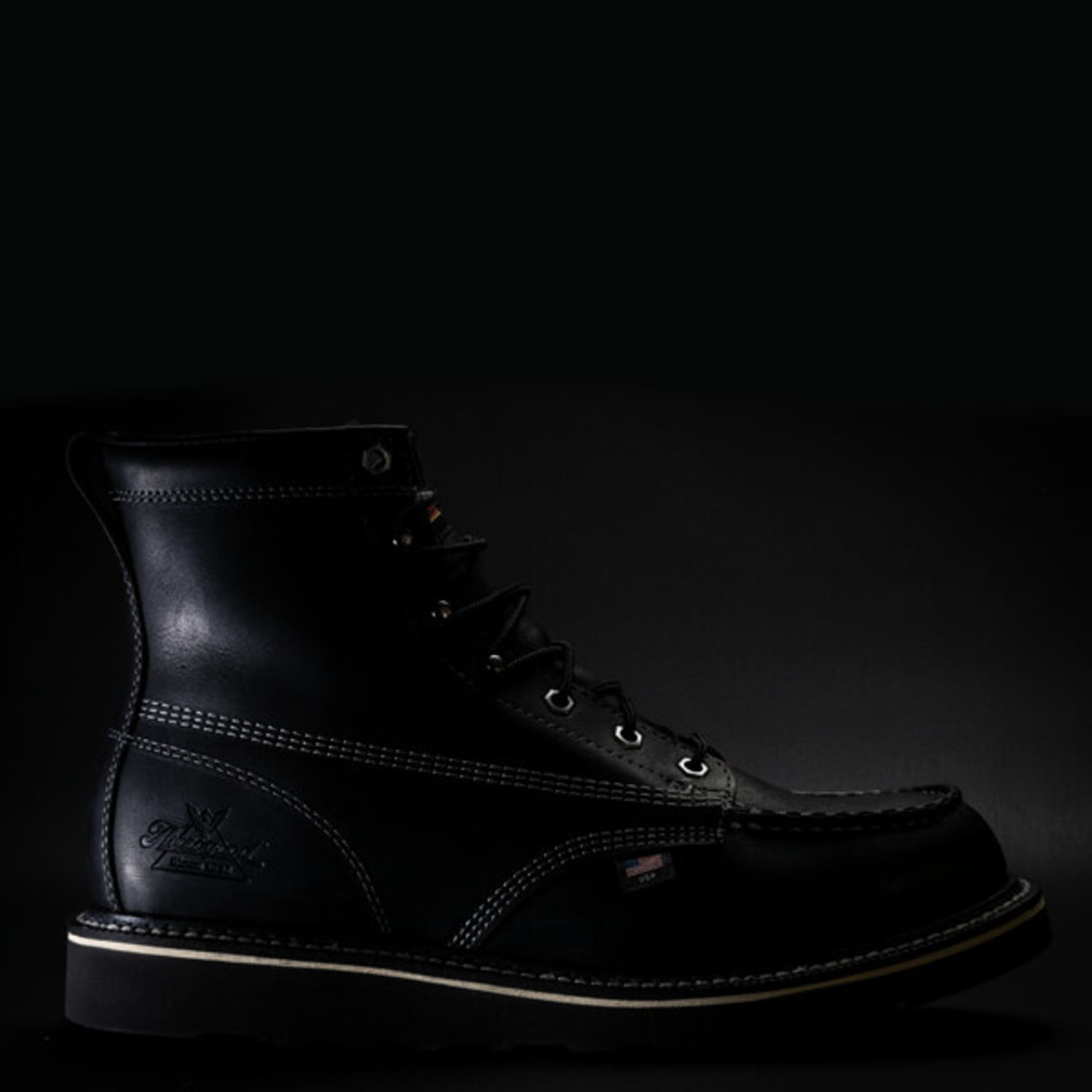 Thorogood boots black on sale sole