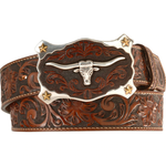 Leegin Justin classic Longhorn Belt Tan C11194