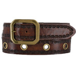 Leegin Justin Rancho Viejo Western Belt Tan C13844